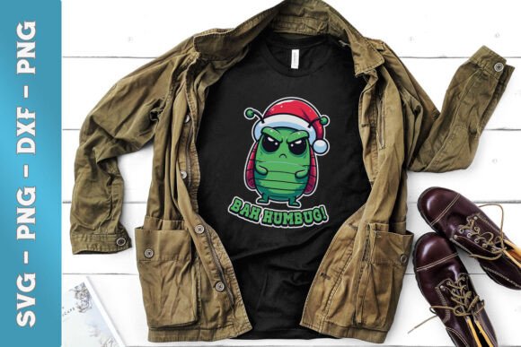 Christmas Bah Humbug Funny Bug Puns SVG for Crafts and Graphics