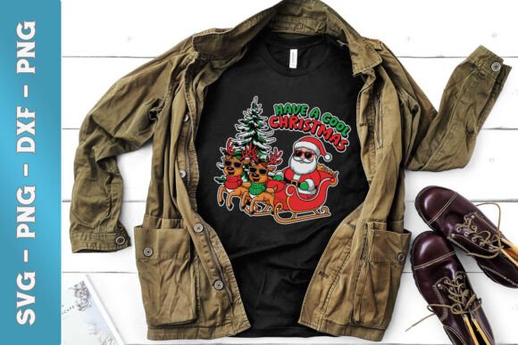 Cool Santa Funny Christmas Winter Graphics