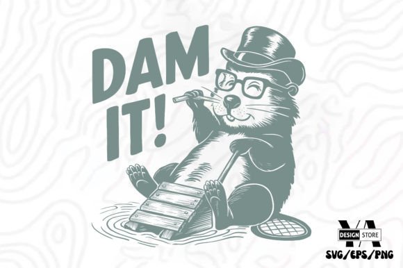 DAM IT Retro Funny Sarcastic Animal SVG