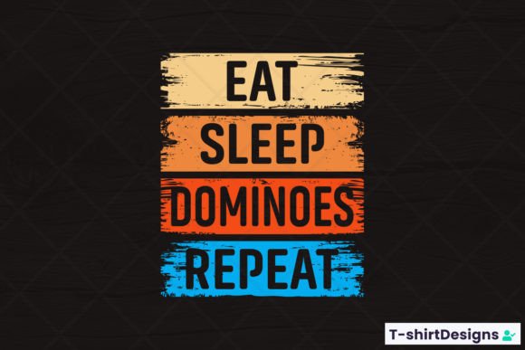 Eat Sleep DOMINOES Repeat Embroidery Design Review