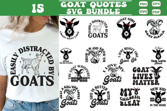 Goat SVG Bundle for Crafts and Graphics