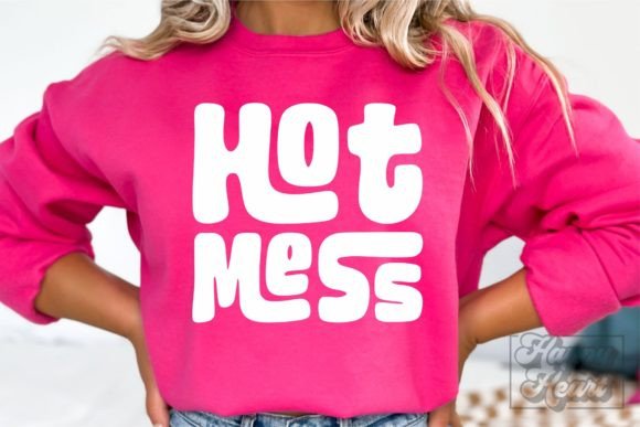 Hot Mess SVG PNG - Funny Mom Life Design for Crafts and Graphics