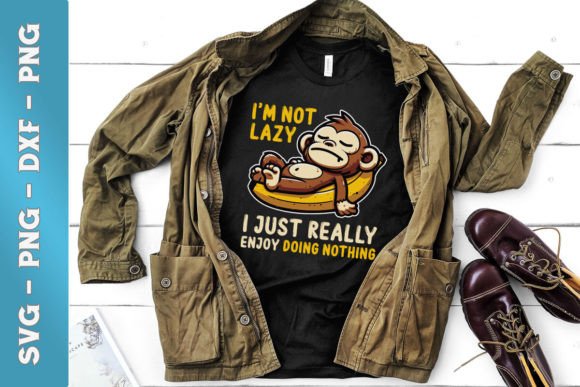 I’m Not Lazy Funny Lazy Sloth SVG Graphics for Crafts