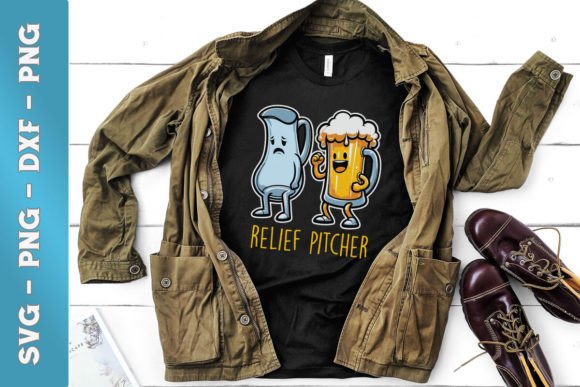 Relief Pitcher Funny Beer Puns SVG