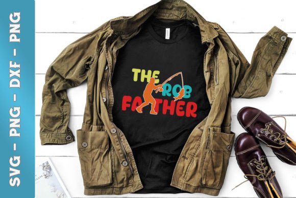 The Rodfather Funny Dad Fishing SVG