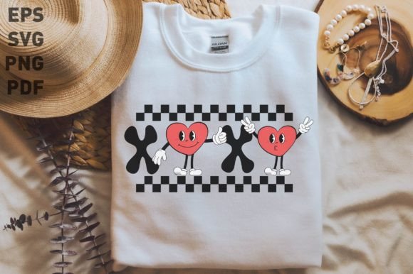 Xoxo Valentine Retro Graphics for Crafts